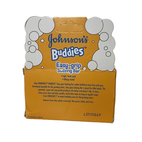 Johnson’s Buddies Easy Grip Sudzing Bar Bath Soap - Lot Of 3 - NEW Discontinued - Picture 4 of 6